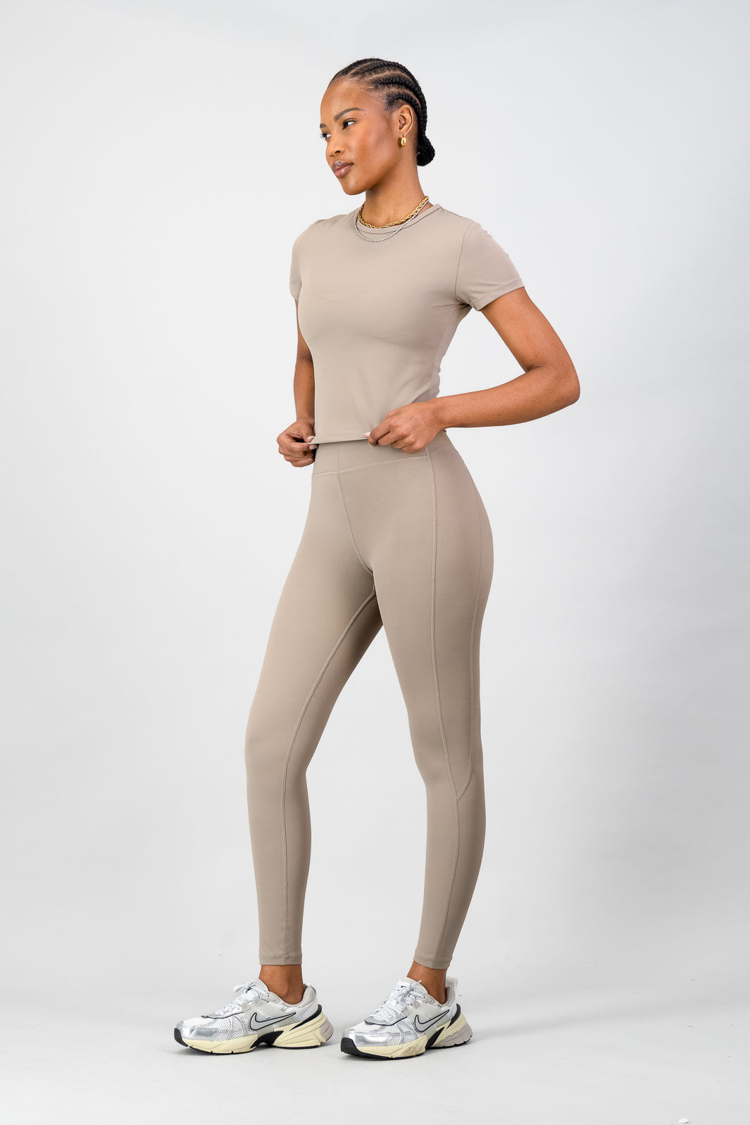 Olivia Fitted Tee - Cashew