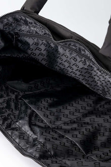 Quilted Tote Bag - Black
